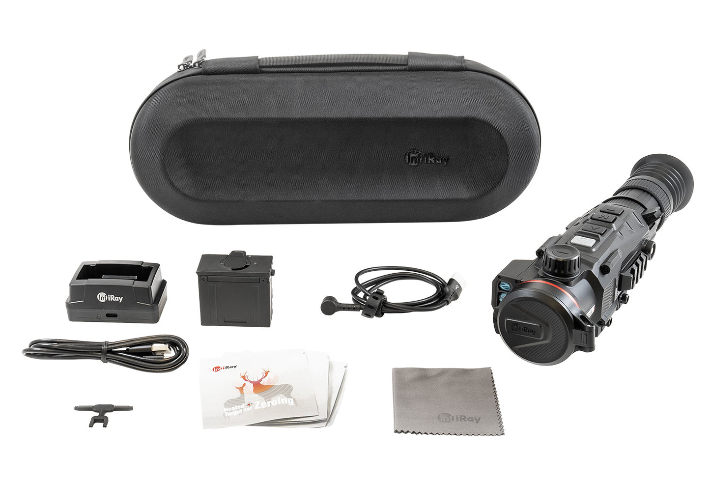 InfiRay Outdoor RH50R RiCO MK2 640 LRF Thermal Black 3x50mm, Multi, 7 Static/1 DIY Reticle, 4x Stepped Zoom, 640x512, 12 Microns, 50 Hz Resolution