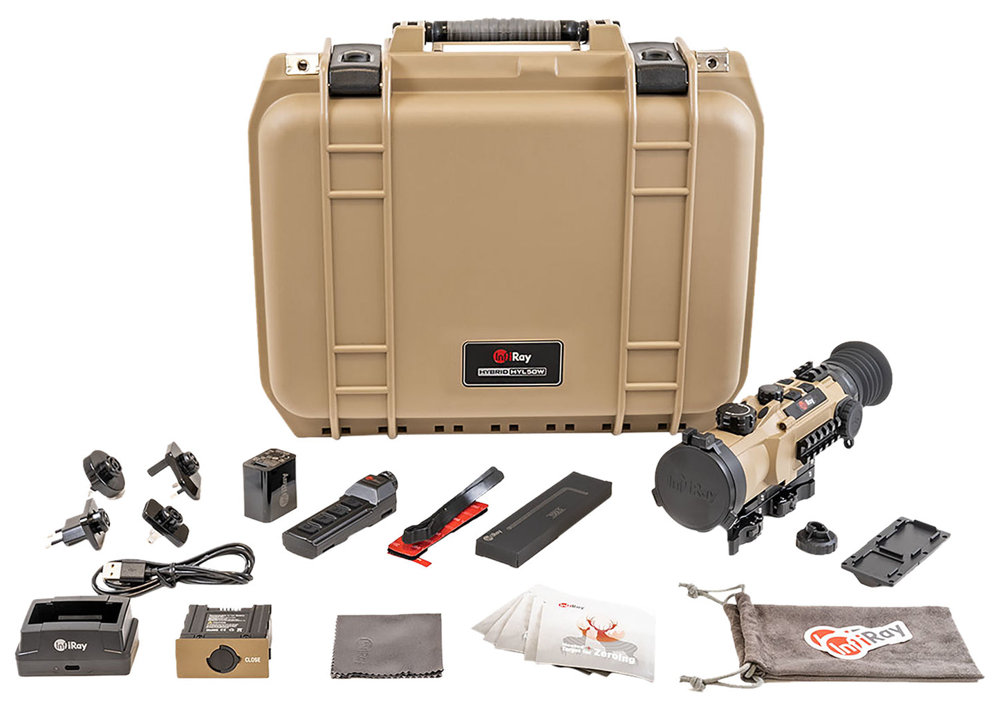 InfiRay Outdoor HYL50W RICO Hybrid Thermal Black/Flat Dark Earth 3x 50mm Multi- 1 BDC/1 DIY/7 Static Reticle 8x Zoom 384x288, 12 Microns, 90 Hz Resolution