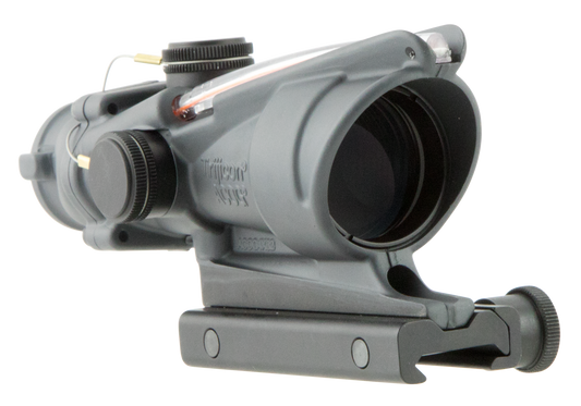 Trijicon 100308 ACOG Sniper Gray 4x 32mm Illuminated Red Chevron .223/5.56 BDC Reticle