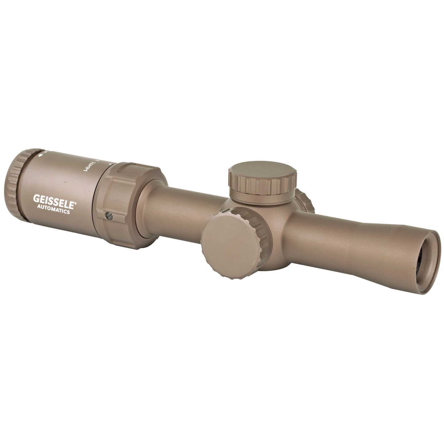 Geissele Automatics, Super Precision Scope, 1-6X26, Desert Dirt Color, 30mm Tube, Product Finishes, Shade Variations and Other Imperfections Are Normal Due to the Manufacturing Process