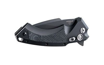 Hogue, X5, Folding Knife, CPM154 / Black, Plain, Folder, Spear Point, 3.5", Aluminum / G-Mascus Black G10 Insert