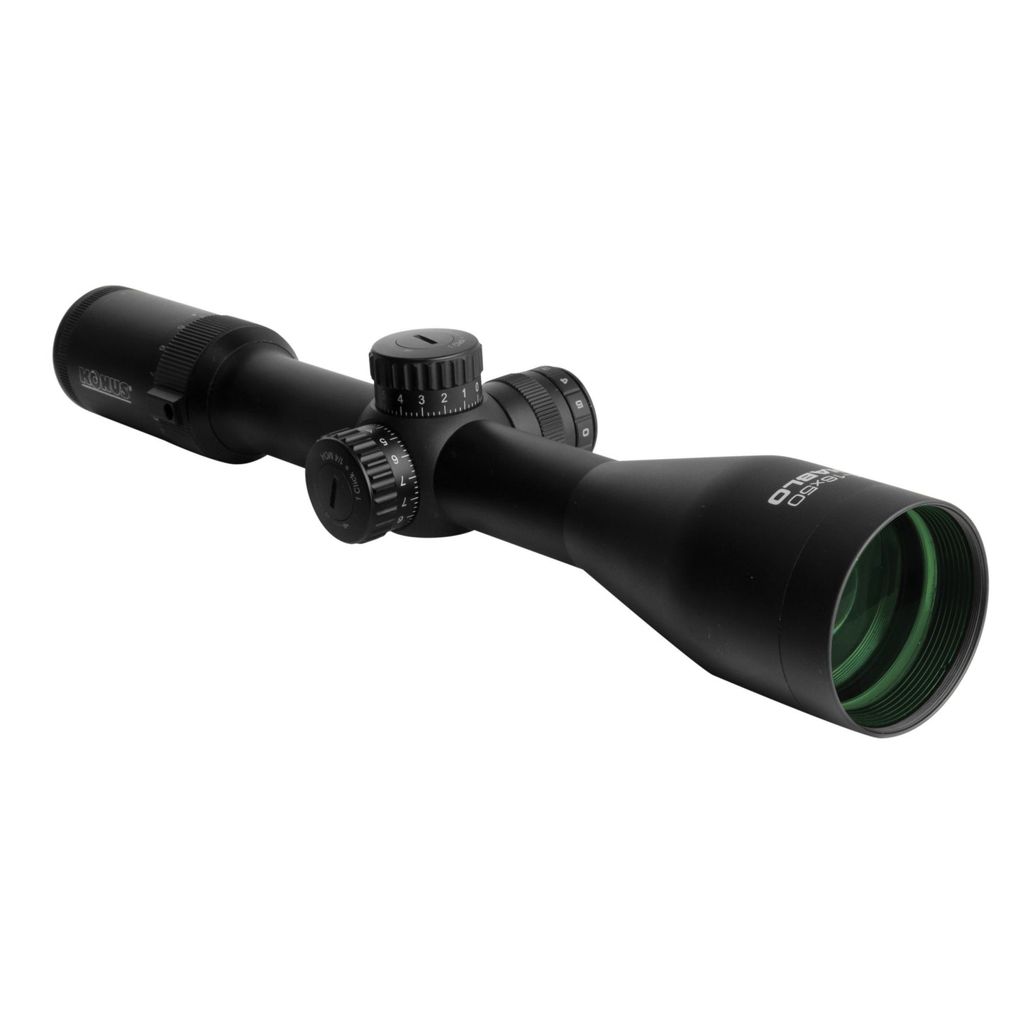 Konus, Diablo, Rifle Scope, 4-16X Magnification, 50MM Objective, 30mm Main Tube, Etched 550 ballistic (BDC) Illuminated Reticle, Matte Finish, Black, Includes Lens Cleaning Cloth