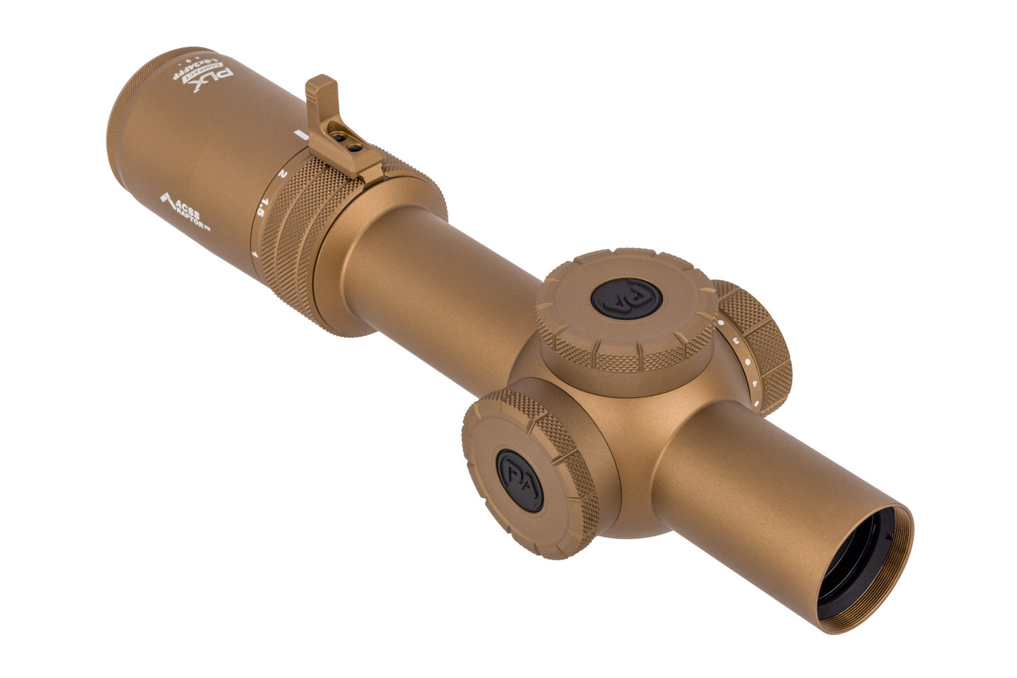 Primary Arms Compact PLxC 1-8x24 FFP Rifle Scope - Illuminated ACSS Raptor M8 Yard 5.56 / .308 Reticle - Flat Dark Earth