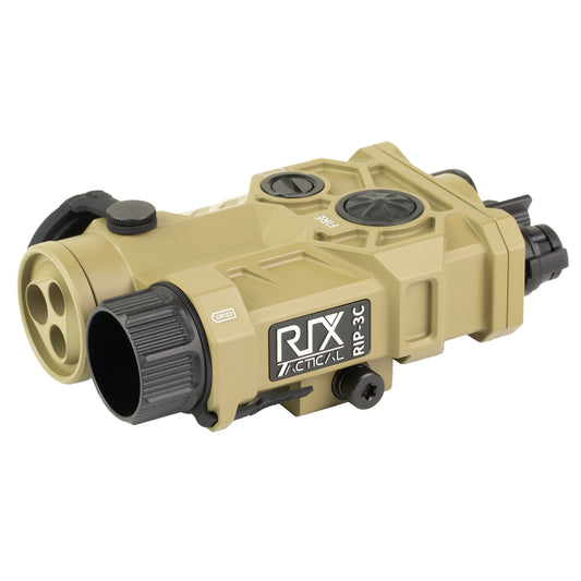 RIX Tactical, RIP-3C, Infrared Laser/Illuminator, Green Class 3a Visible Laser, 0.25 Mil Click Adjustment, Tan