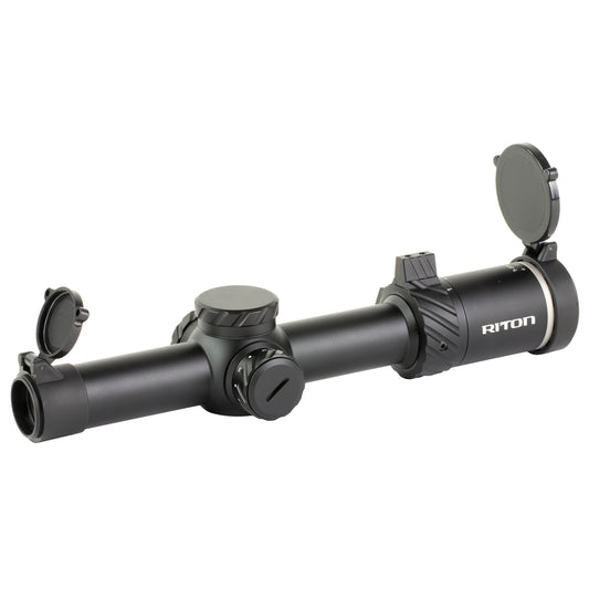 Riton Optics, 3 Series Tactix, Rifle Scope, 1-8X24mm, 30mm Tube, OT Illuminated Reticle, Second Focal Plane, Black