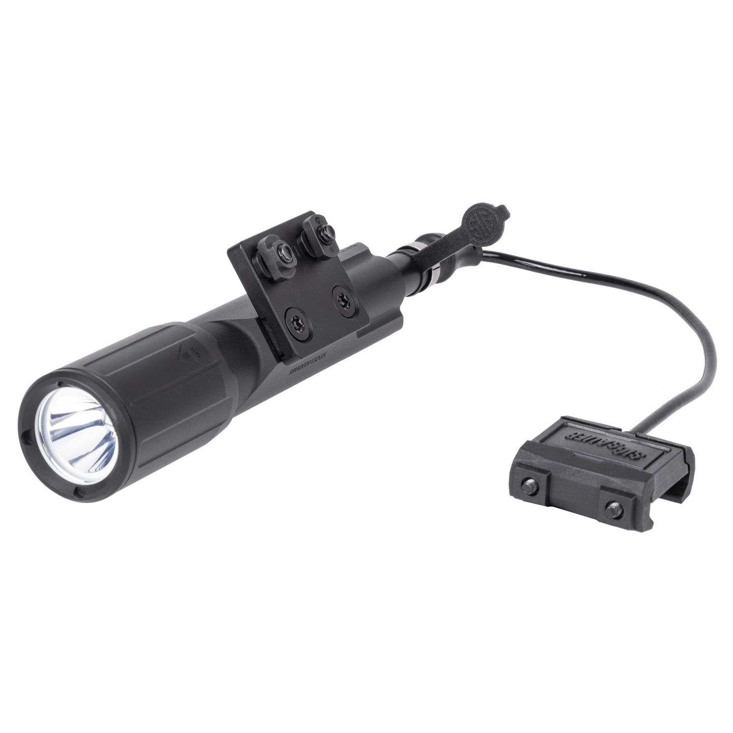 Sig Sauer, FOXTROT MSR FULL SIZE, Mounted Light, 35,000 Candela, 1350 Lumens, Full Size White Light, Accepts (1) 18650 Li-ion Rechargable Battery or (2) CR123A Batteries, M-LOK and Picatinny Mount, Remote, Matte Finish, Black