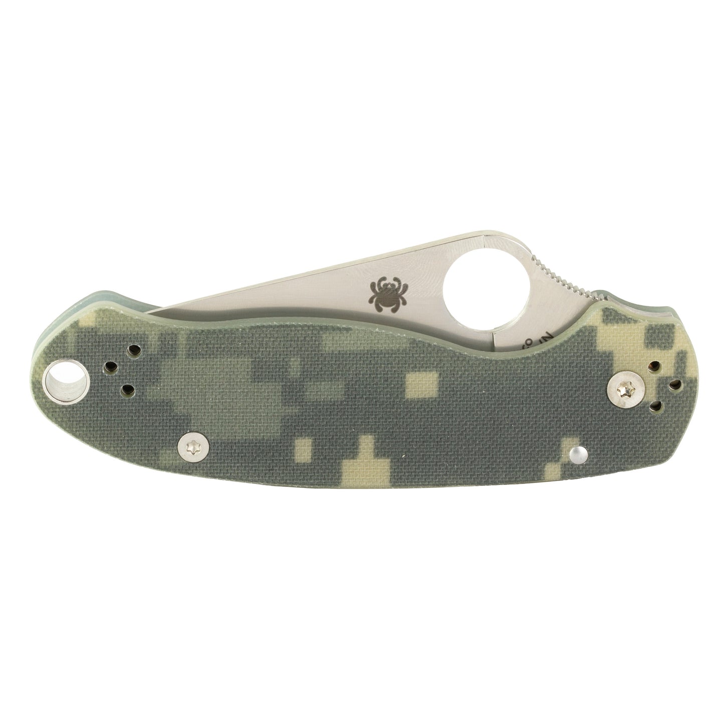 Spyderco, Para 3, 2.95" Folding Knife, CPM S45VN, Plain, CAMO G-10
