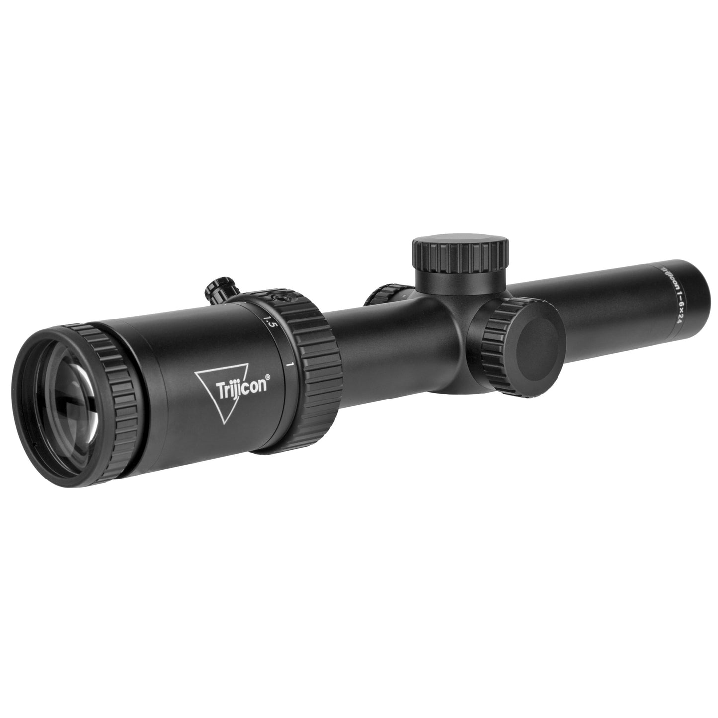 Trijicon, Credo HX 1-6x24mm Second Focal Plane Riflescope with Green LED Dot, BDC Hunter Holds .308, 30mm Tube, Satin Black, Low Capped Adjusters