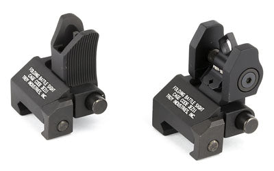 TROY Industries, BattleSight Micro, Front and Rear Sight, Di-Optic Aperture, Picatinny, Black Finish