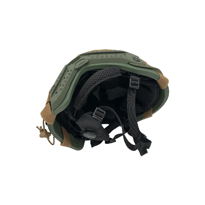 Guard Dog Tactical Level IIIa Ballistic Helmet - Universal Fit | 3.5 Lbs/Per | Green | Multicam Cover