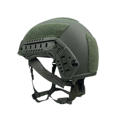 Guard Dog Tactical Level IIIa Ballistic Helmet - Universal Fit | 3.5 Lbs/Per | Green | Multicam Cover