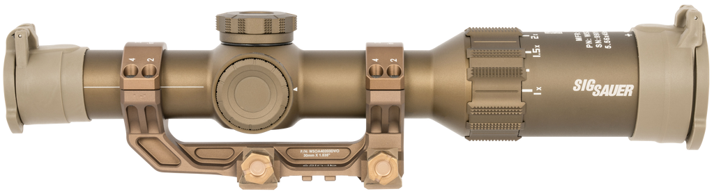 Sig Sauer Electro-Optics SOT61DVO Tango6T DVO Flat Dark Earth 1-6x 24mm 30mm Tube Illuminated DWLR-556 Reticle