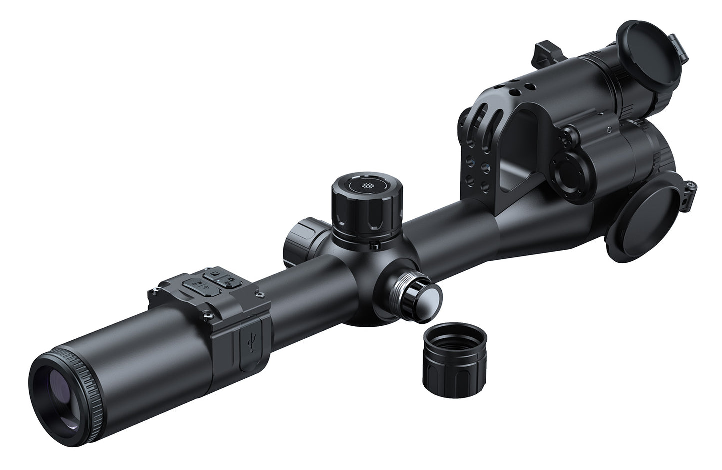 PARD TD32-70/850/L/F TD32 Multispectral Night Vision Rifle Scope Black 3-6.5x 70mm, 35 mm Multi Reticle Features Laser Rangefinder