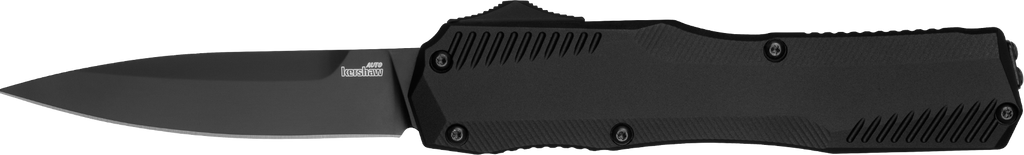 Kershaw 9000BLK Livewire Automatic 3.30" OTF Spear Point Plain Black DLC CPM MagnaCut Steel Blade, Black Anodized Aluminum Handle, Includes Pocket Clip