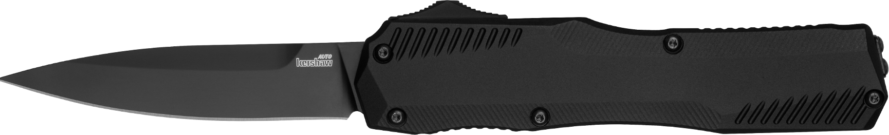 Kershaw 9000BLK Livewire Automatic 3.30" OTF Spear Point Plain Black DLC CPM MagnaCut Steel Blade, Black Anodized Aluminum Handle, Includes Pocket Clip