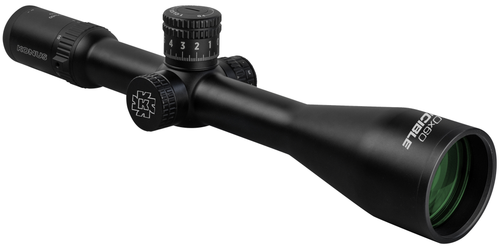 Konus 7177 Invincible 5-50x60 34mm Tube Fine Crosshair w/ Illuminated Dot Reticle