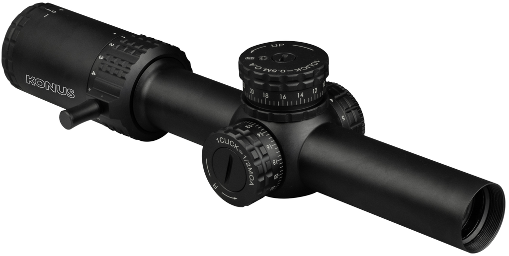 Konus 7193 Sultan 1-10x24 30mm Tube Illuminated Engraved Ballistic Circle Reticle