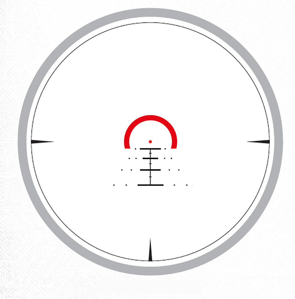 Konus 7193 Sultan 1-10x24 30mm Tube Illuminated Engraved Ballistic Circle Reticle