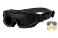 Wiley X SP293B Spear Goggles Smoke Gray/Clear/Light Rust Lens Matte Black Frame