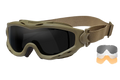 Wiley X SP293T Spear Goggles Smoke Gray/Clear/Light Rust Lens Tan Frame