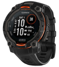 Garmin 0100293400 Instinct 3 Solar Black Band Sunlight-Visible/Transflective MIP Display Lithium Ion Compatible w/ iPhone/Android