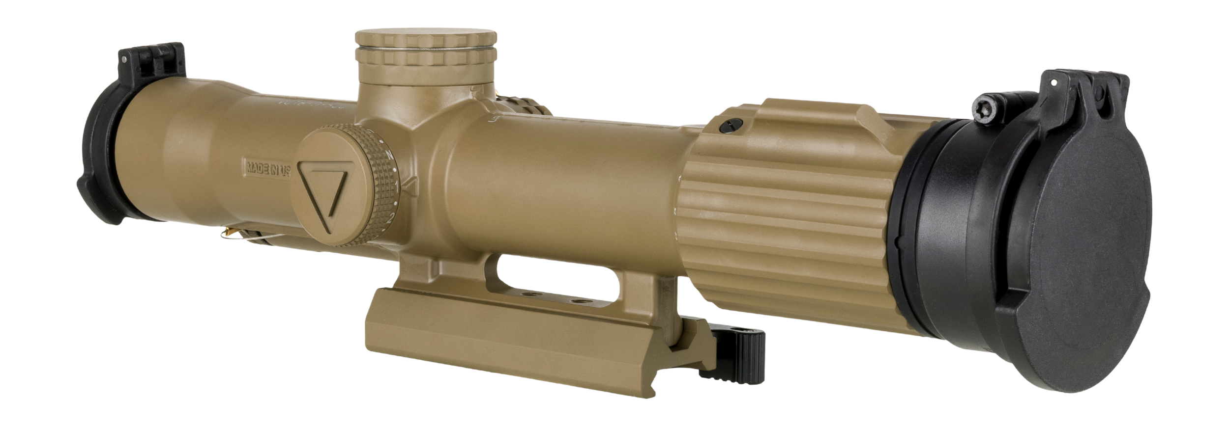 Trijicon 2400025 VCOG Cerakote Flat Dark Earth 1-8x 28mm Illuminated LED Red Dot MRAD Segmented Circle Enhanced Reticle Larue Tactical LT799 Mount