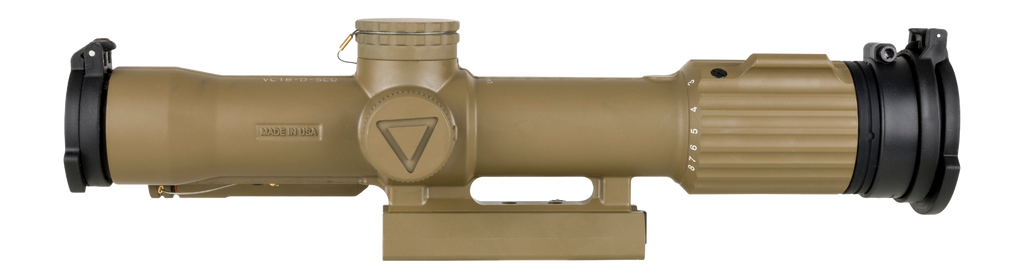 Trijicon 2400025 VCOG Cerakote Flat Dark Earth 1-8x 28mm Illuminated LED Red Dot MRAD Segmented Circle Enhanced Reticle Larue Tactical LT799 Mount