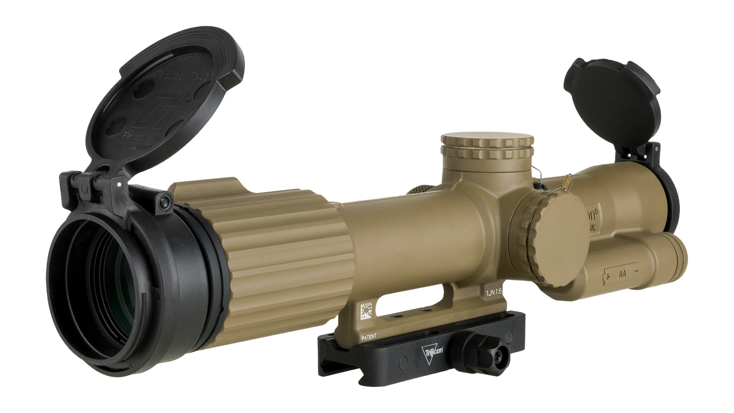 Trijicon 2400020 VCOG Cerakote Flat Dark Earth 1-8x 28mm Illuminated Red Segmented Circle/Crosshair Reticle Quick-Release Mount w/ Trijicon Q-LOC Technology Mount