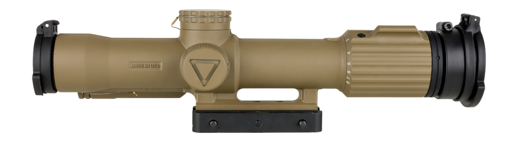 Trijicon 2400020 VCOG Cerakote Flat Dark Earth 1-8x 28mm Illuminated Red Segmented Circle/Crosshair Reticle Quick-Release Mount w/ Trijicon Q-LOC Technology Mount