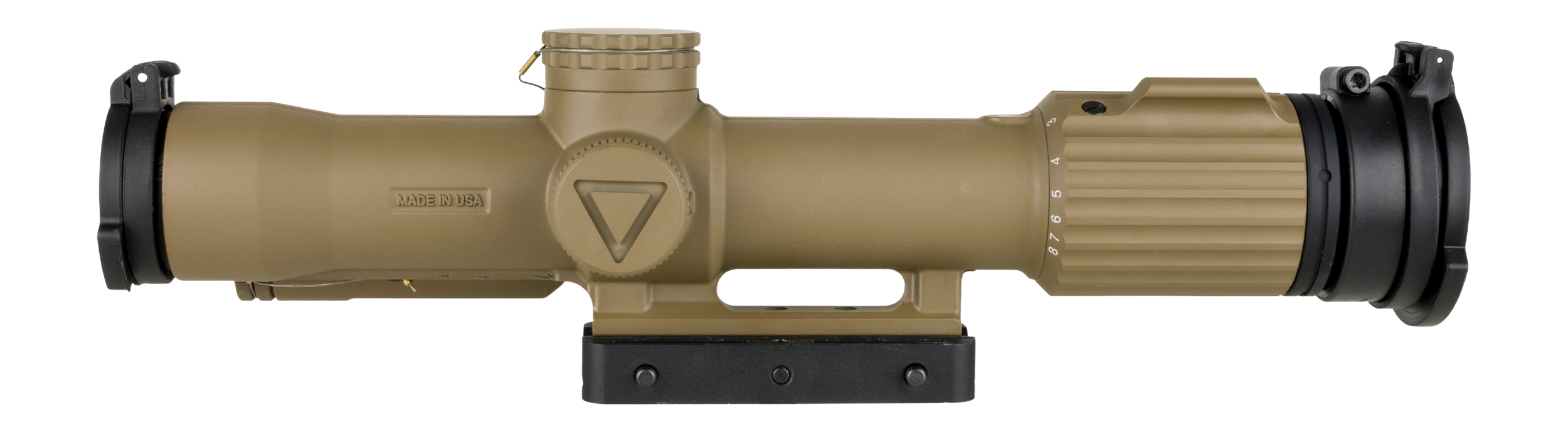 Trijicon 2400020 VCOG Cerakote Flat Dark Earth 1-8x 28mm Illuminated Red Segmented Circle/Crosshair Reticle Quick-Release Mount w/ Trijicon Q-LOC Technology Mount