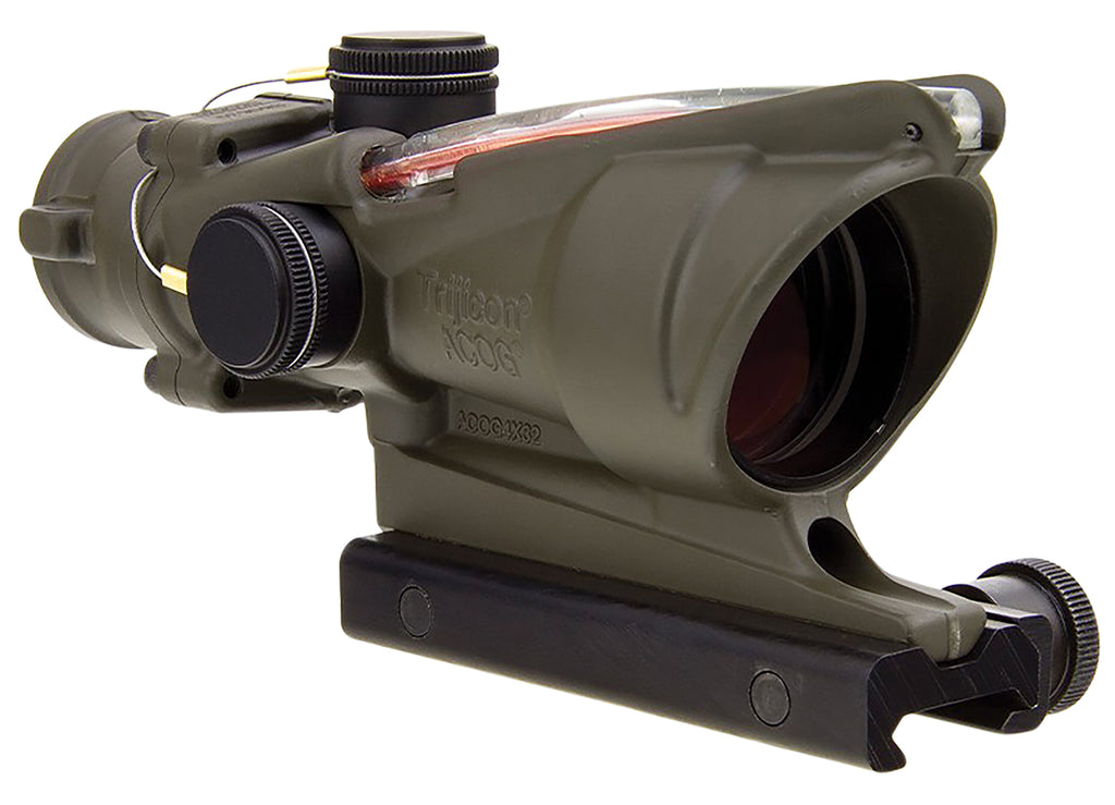 Trijicon 100309 ACOG OD Green 4x32mm Illuminated Red Chevron .223/5.56 BDC Reticle