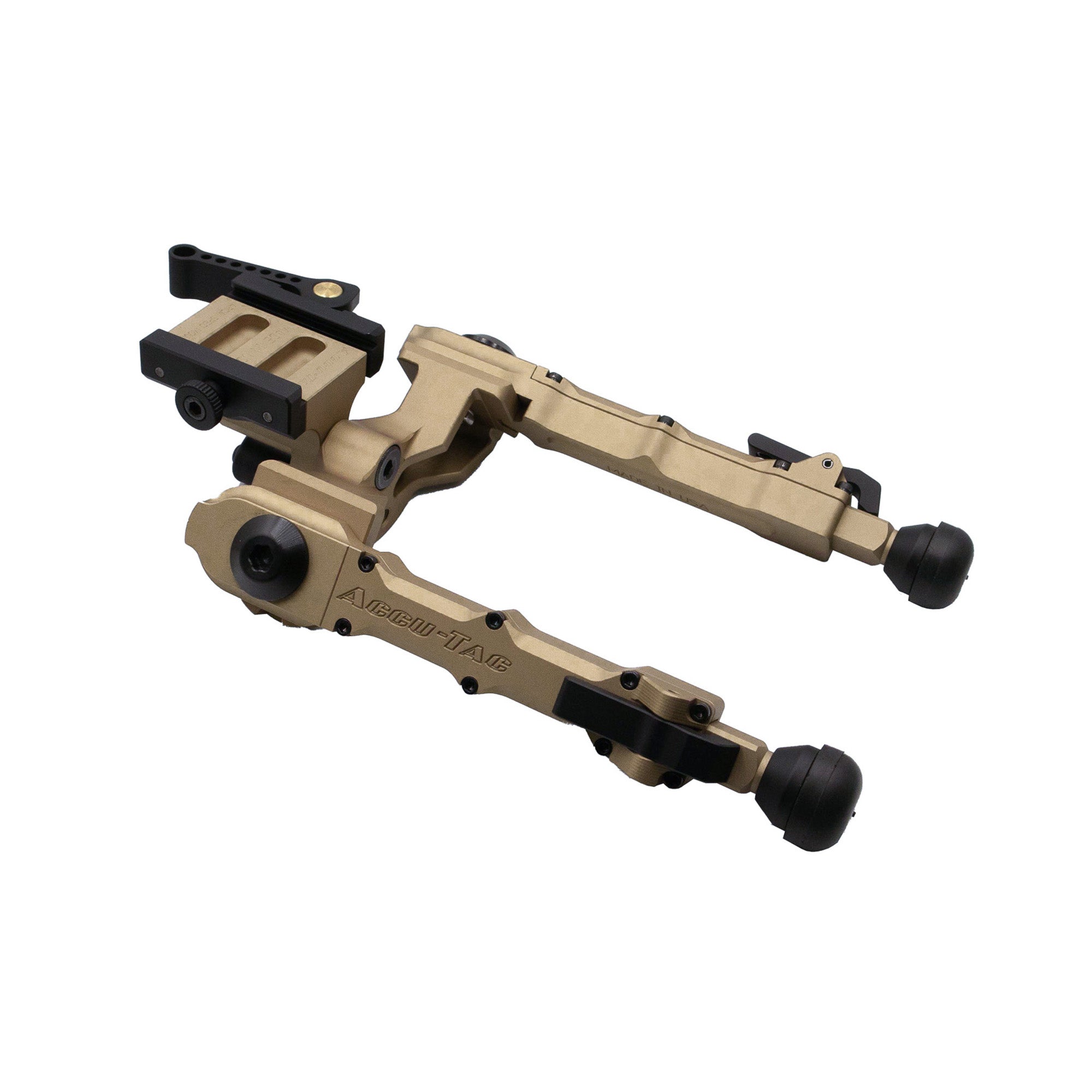 Accu-Tac, WB-4, Bipod, Fits ARCA Rail, Anodized Finish, Flat Dark Earth
