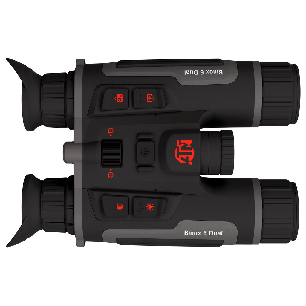 ATN Corp, TICO 6, Laser Rangefinder, Thermal Binocular, Dual Multispectral, 5.5-44X Magnification, 25mm Objective, Black, Includes Carry Case and Charging Cable