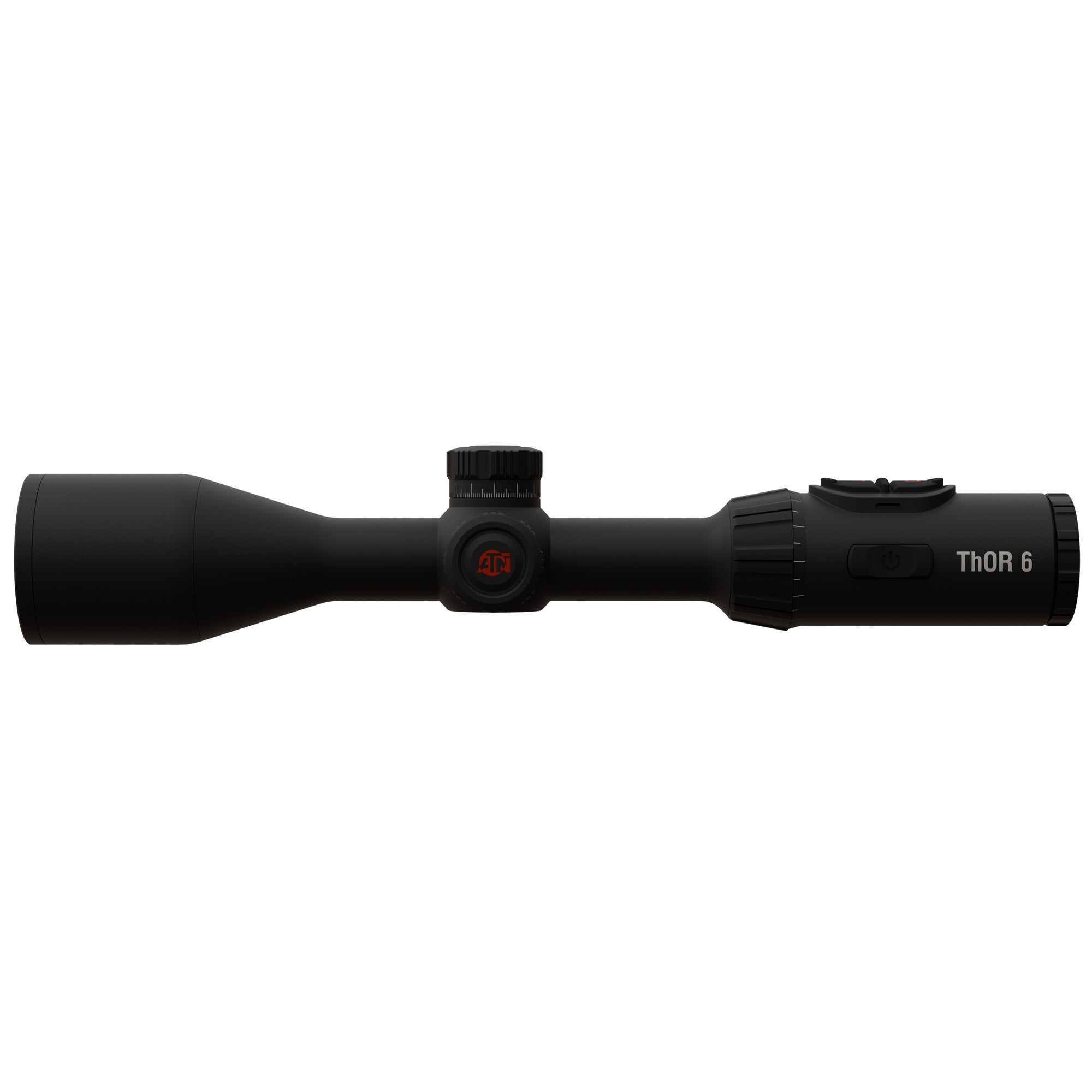ATN Corp, ThOR 6 Elite, Thermal Rifle Scope, 2-16X Magnification, 35mm Objective, 30mm Main Tube, Multiple Reticles, Black, Includes Carry Case and Charging Cable