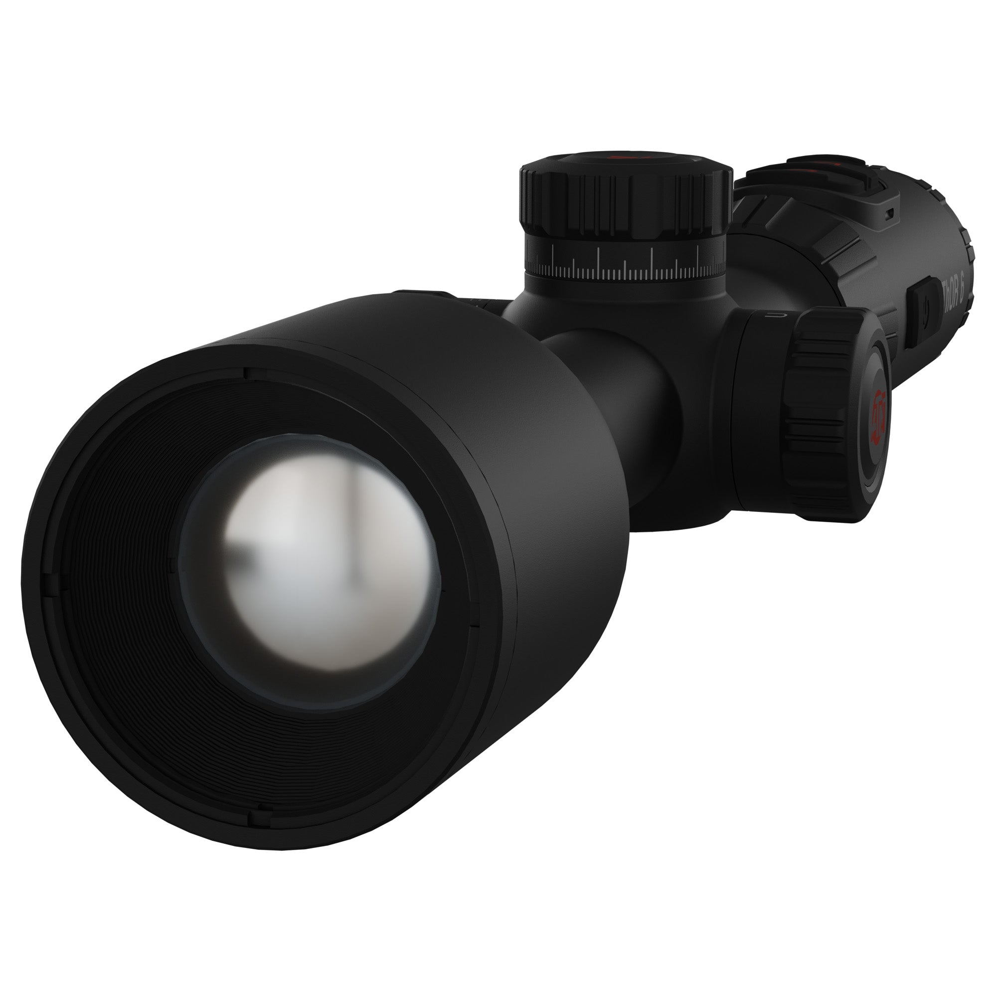 ATN Corp, ThOR 6 Elite, Thermal Rifle Scope, 2-16X Magnification, 35mm Objective, 30mm Main Tube, Multiple Reticles, Black, Includes Carry Case and Charging Cable