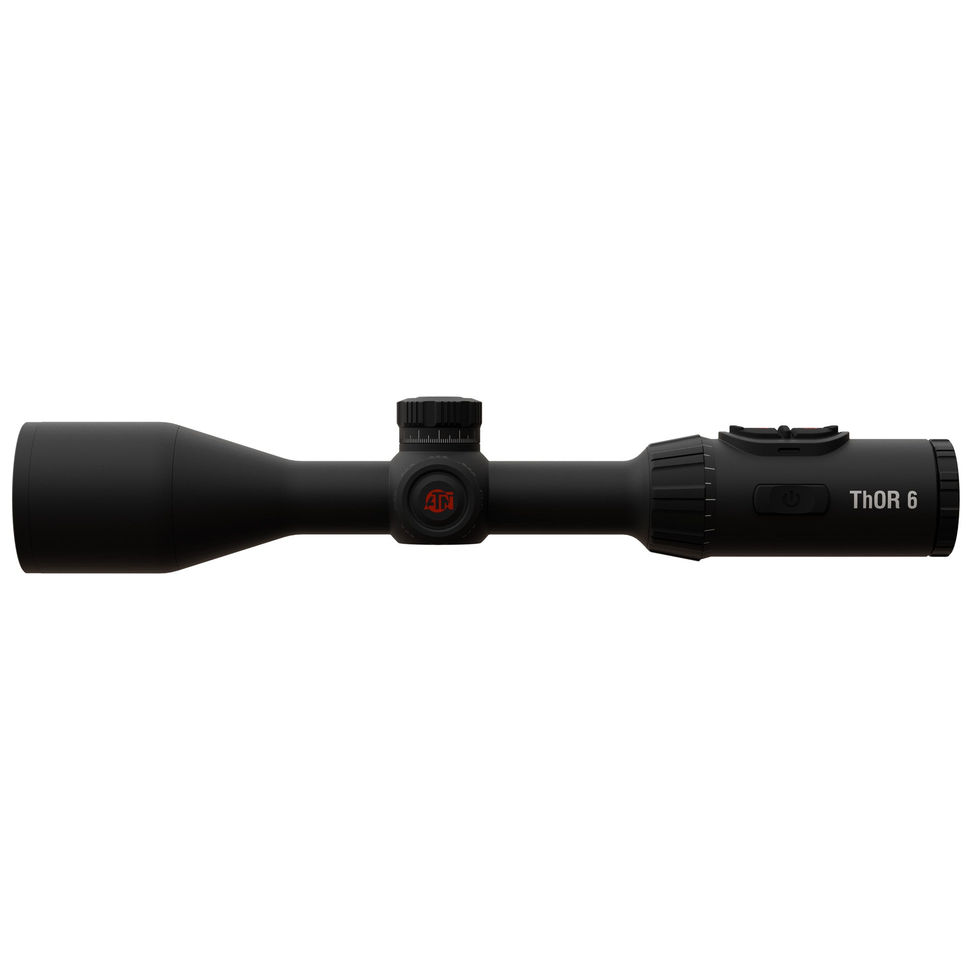 ATN Corp, ThOR 6 Elite, Thermal Rifle Scope, 3-24X Magnification, 50mm Objective, 30mm Main Tube, Multiple Reticles, Black, Includes Carry Case and Charging Cable