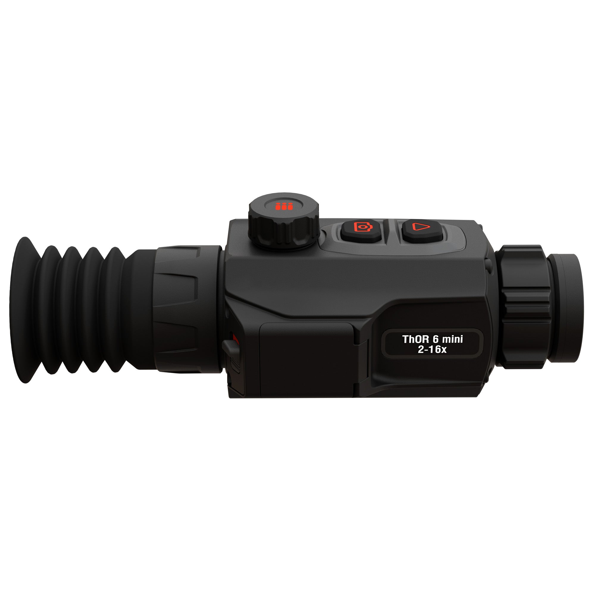ATN Corp, ThOR 6 Mini, Thermal Rifle Scope, 2-16X Magnification, 15mm Objective, Multiple Reticles, Black, Includes Carry Case and Charging Cable
