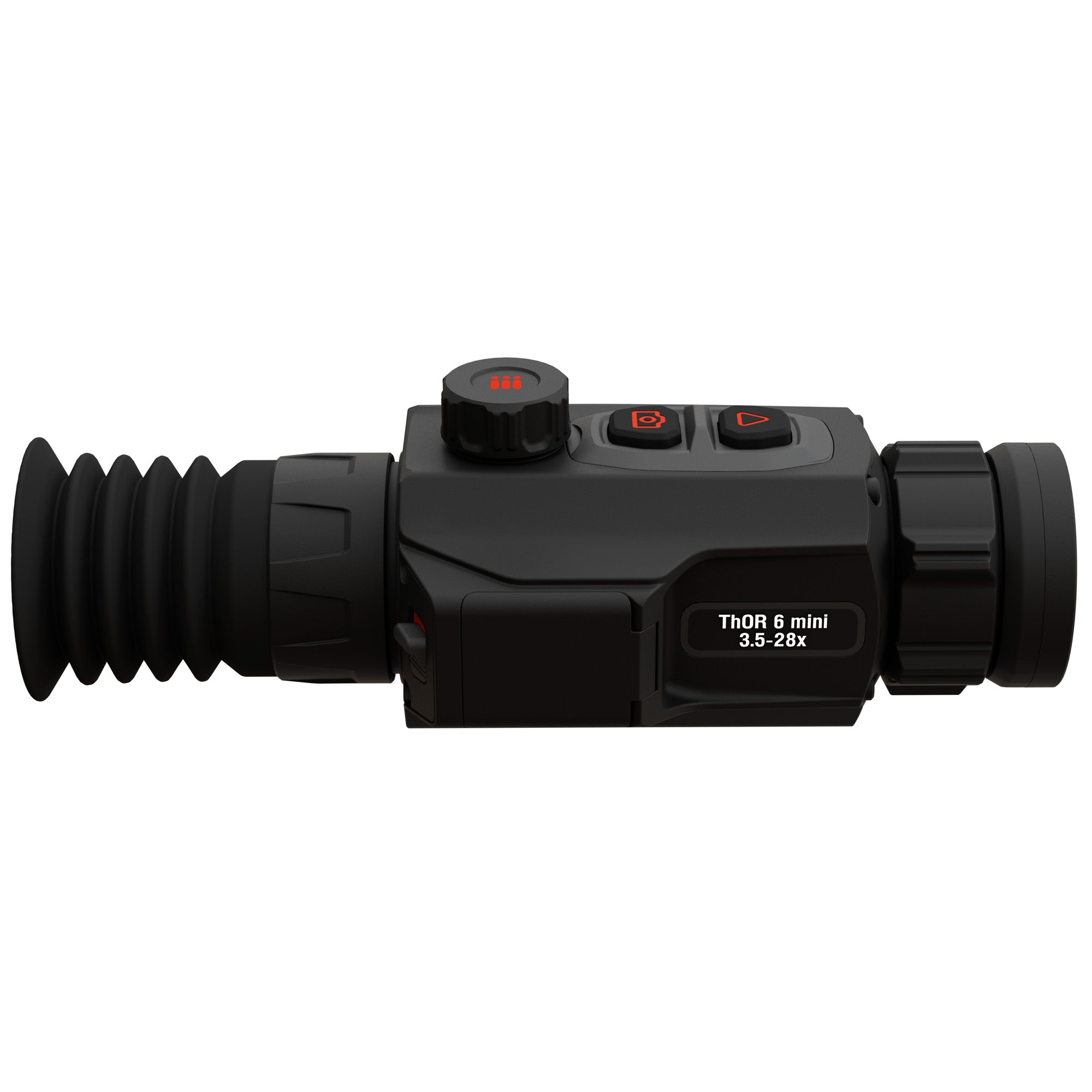 ATN Corp, ThOR 6 Mini, Thermal Rifle Scope, 3.5-28X Magnification, 35mm Objective, Multiple Reticles, Black, Includes Carry Case and Charging Cable