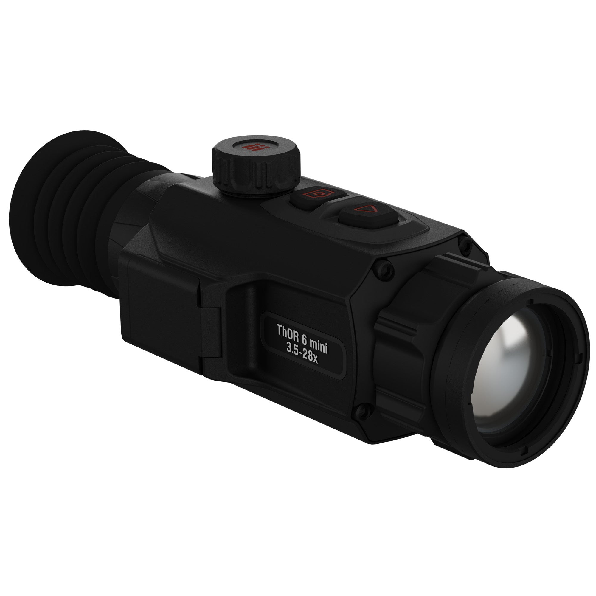 ATN Corp, ThOR 6 Mini, Thermal Rifle Scope, 3.5-28X Magnification, 35mm Objective, Multiple Reticles, Black, Includes Carry Case and Charging Cable