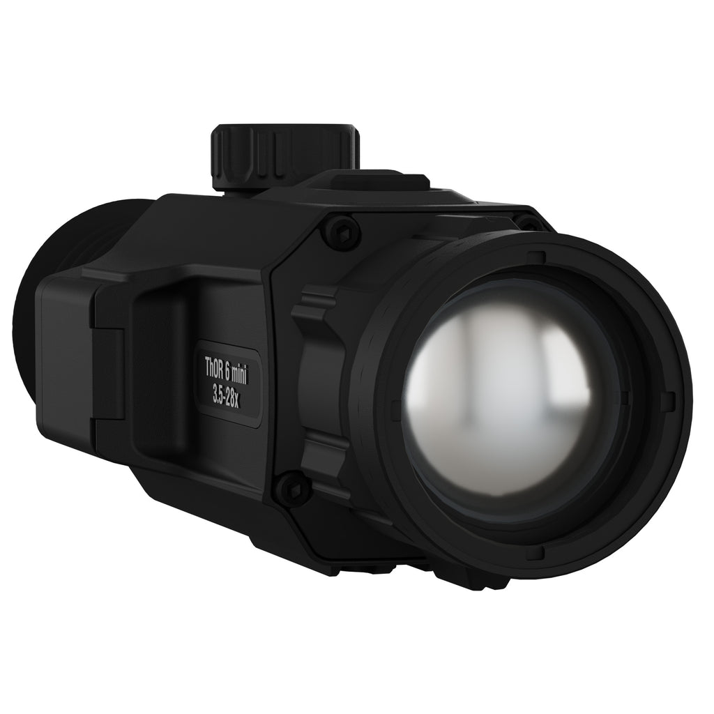 ATN Corp, ThOR 6 Mini, Thermal Rifle Scope, 3.5-28X Magnification, 35mm Objective, Multiple Reticles, Black, Includes Carry Case and Charging Cable