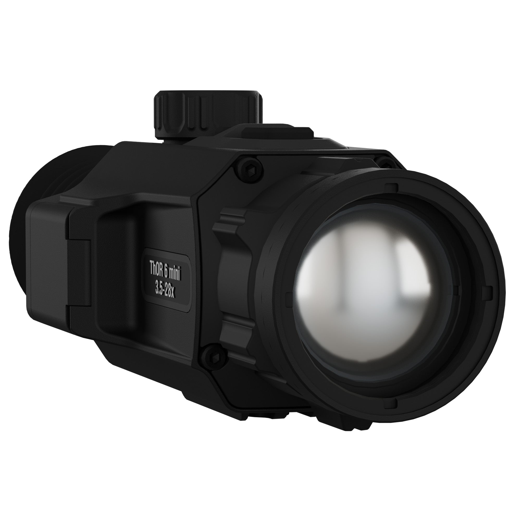ATN Corp, ThOR 6 Mini, Thermal Rifle Scope, 3.5-28X Magnification, 35mm Objective, Multiple Reticles, Black, Includes Carry Case and Charging Cable
