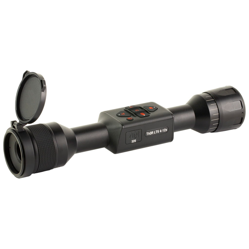 ATN Corp, THOR LTV, Thermal Rifle Scope, 4-12X Magnification, 320x240px Resolution, Multiple Reticles, 25MM Objective, 30MM Main Tube, Matte Finish, Black
