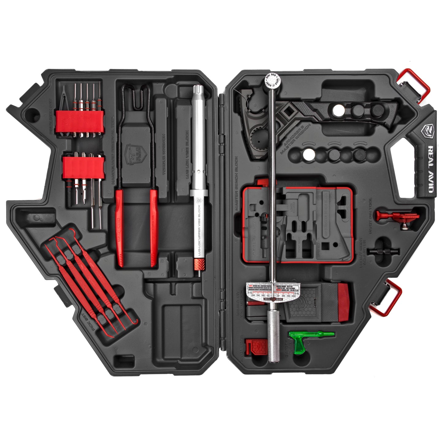 Real Avid, Armorer's Master Tool Kit, For AR15, Master Grade Tools To Build Or Customize An AR15, Packaged In a Professional Tool Case