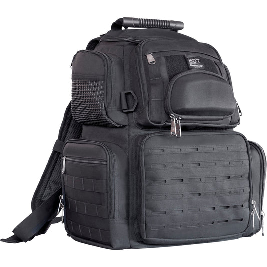 Bulldog Cases, Tactical Range Handgun, Medium, Backpack, Poly Oxford Nylon Construction, Black New