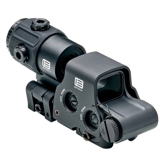 EOTech, Holographic Hybrid Sights, Night Vision Sight, 68MOA Ring with 2 MOA Dots, Black, Side Buttons, Includes EXPS3-2 & G43 Magnifier With QD Switch-to-side Mount