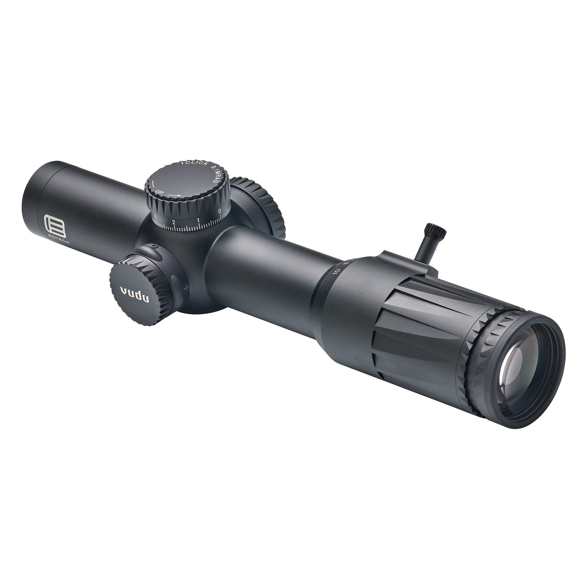 EOTECH, Vudu, 1-10X28mm First Focal Plane, Rifle Scope, 34mm Tube, LE5 Illuminated MRAD Reticle, Matte Finish, Black