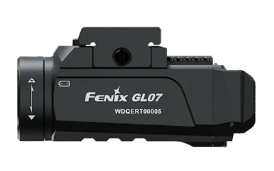 FENIX, GL07, Weapon Light, White LED, 700 Lumens, 2.61" Long, Fits GLOCK and 1913 Rails, Includes Rechargeable 16340 Battery and USB Type-C Charging Cable