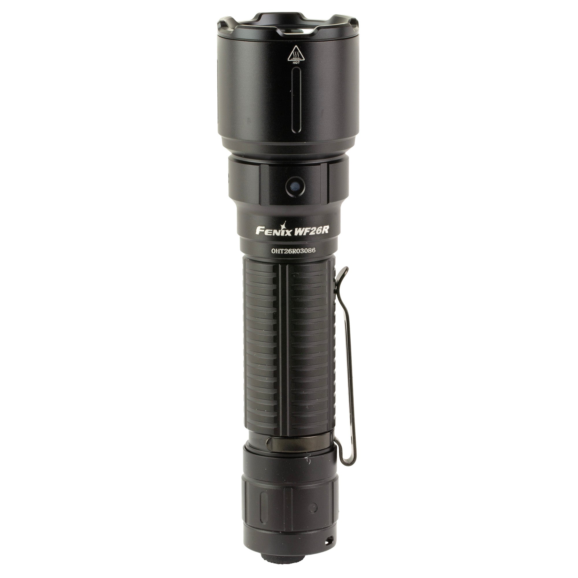 FENIX, WF26R, Flashlight, White LED, 3,000 Lumens, Anodized Finish, Black, Includes ARB-L21-5000 Battery and Magnetic Charging Cable