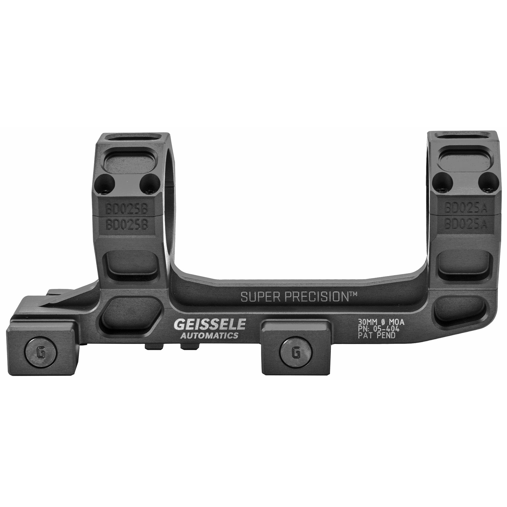 Geissele Automatics, Super Precision, Mount, 30mm, Black Color, Anodized Finish