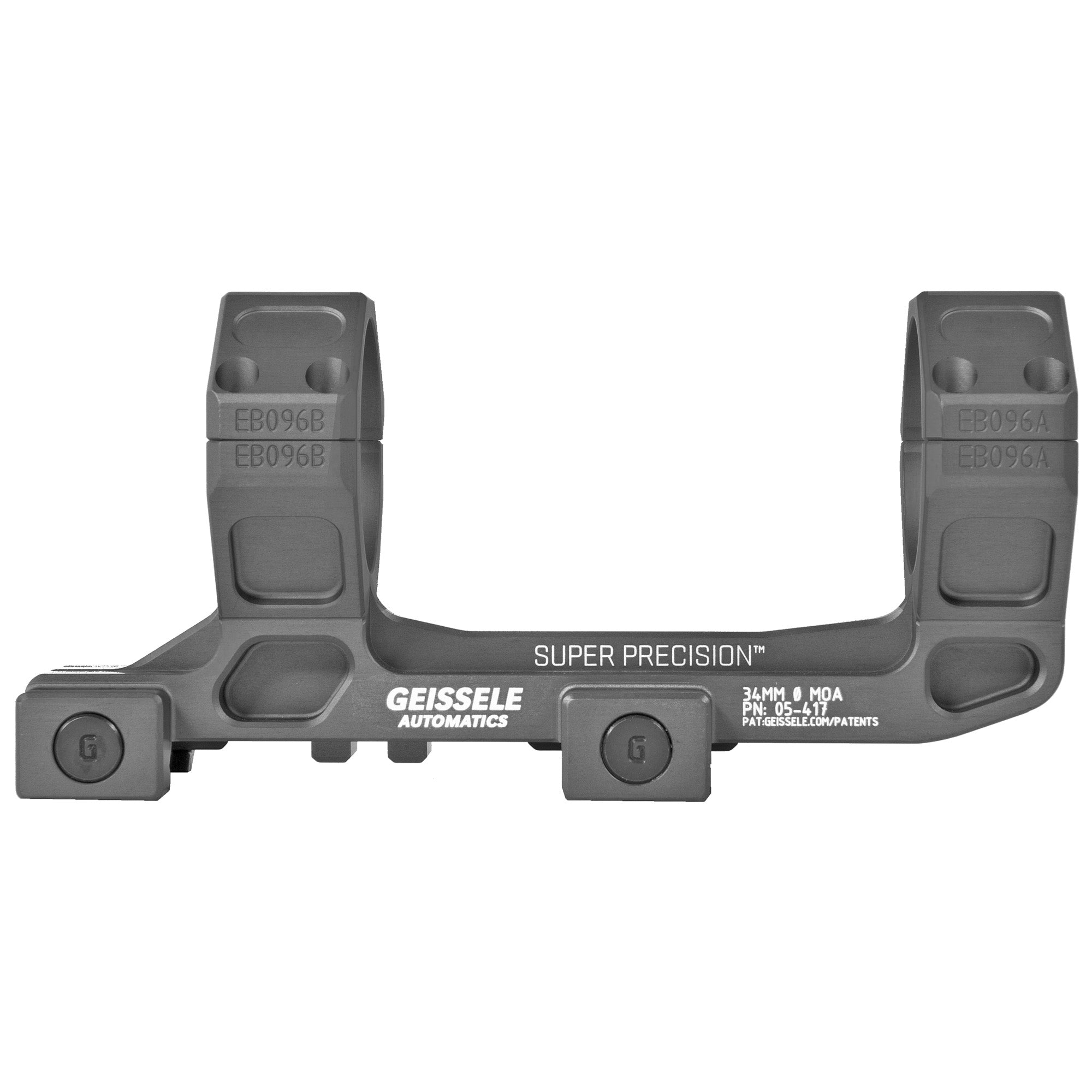 Geissele Automatics, Super Precision, Mount, 34mm, Black Color, Anodized Finish